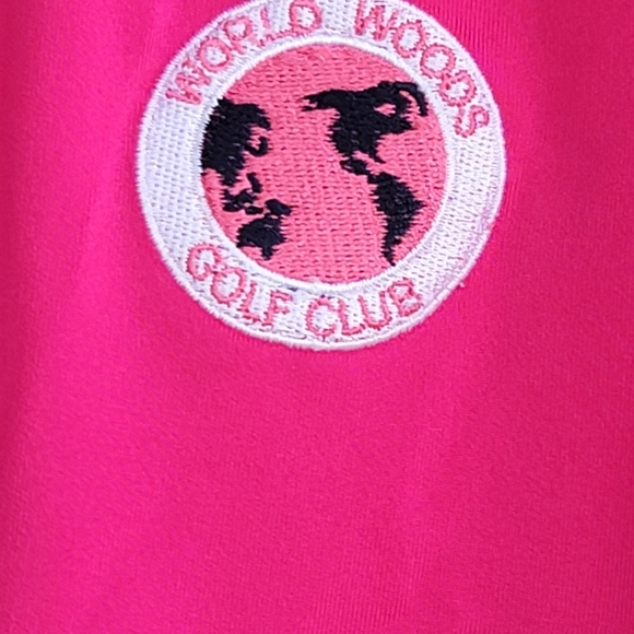 FootJoy FJ Men's Pink & Black Striped Pattern Polo Golf Shirt Large - Picture 9 of 9